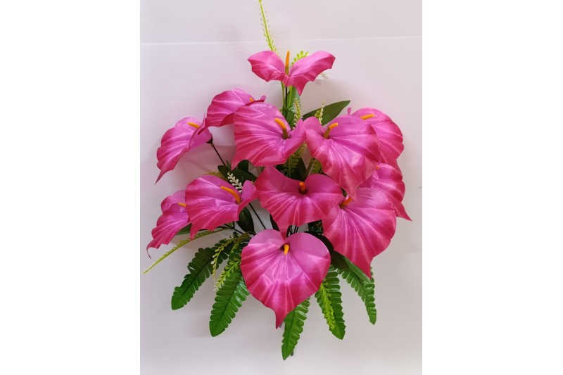Штучний букет из атласної кали №60