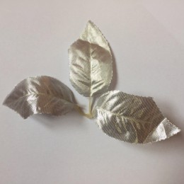 Лист лилии серебряный